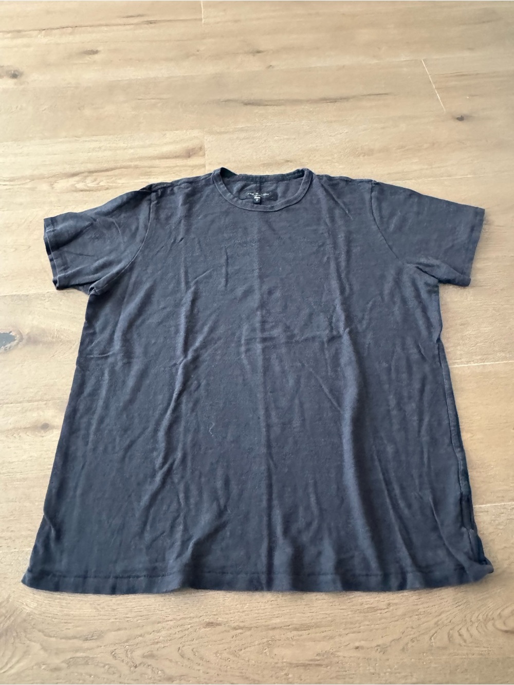 rag & bone washed Black Short-Sleeve Crewneck Tee